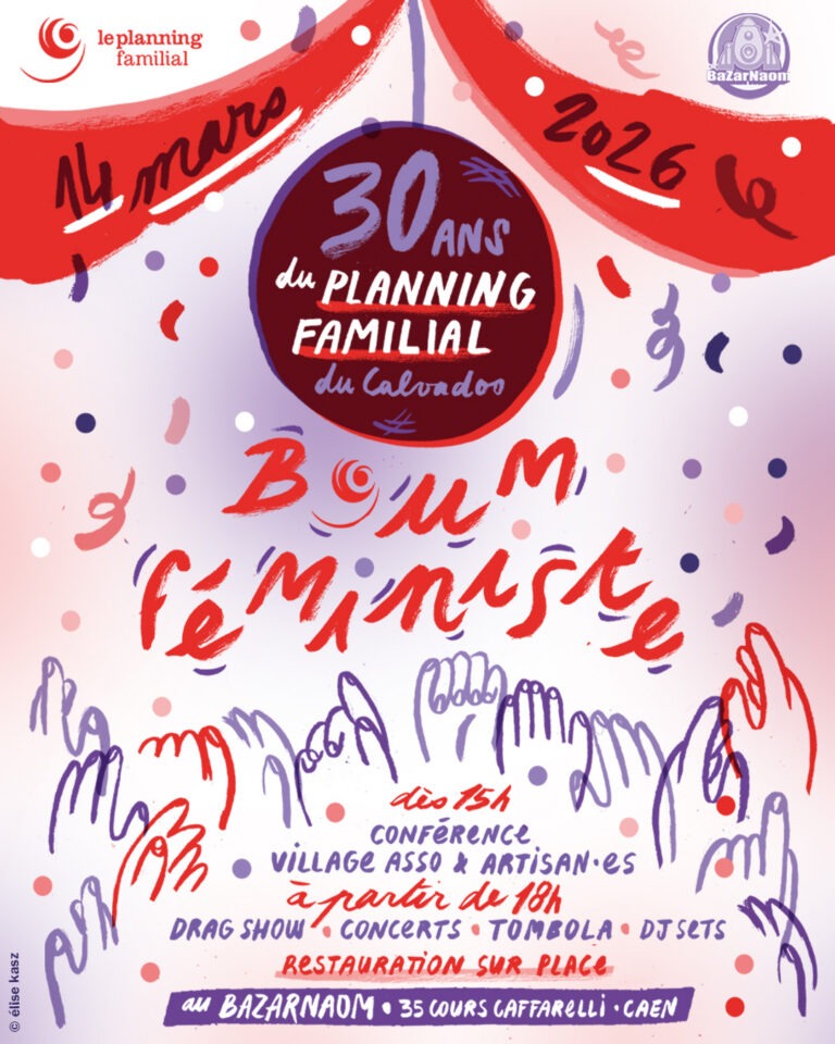 Sam. 14.03 | Boum féministe · Les 30 ans du Planning Familial du Calvados